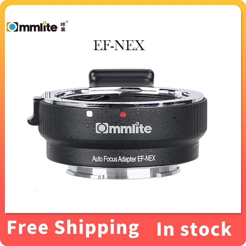 

COMMLITE CM-EF-NEX Auto-Focus Electronic AF Lens Mount Adapter For EF/EF-S Lens to E-Mount Camera