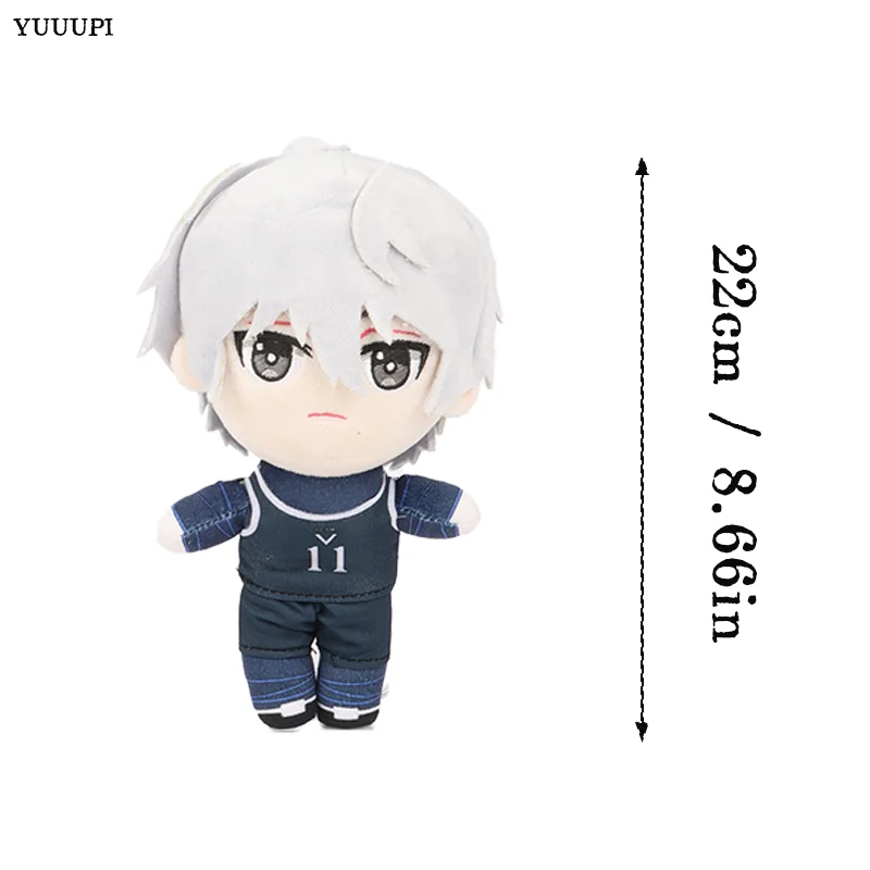 블루 잠금 플러시 바치라 메구루 나기 세이시로 미카게 레오 애니메이션 피규어 인형 애니메이션 애호가 주변기기 컬렉션 어린이 생일 선물