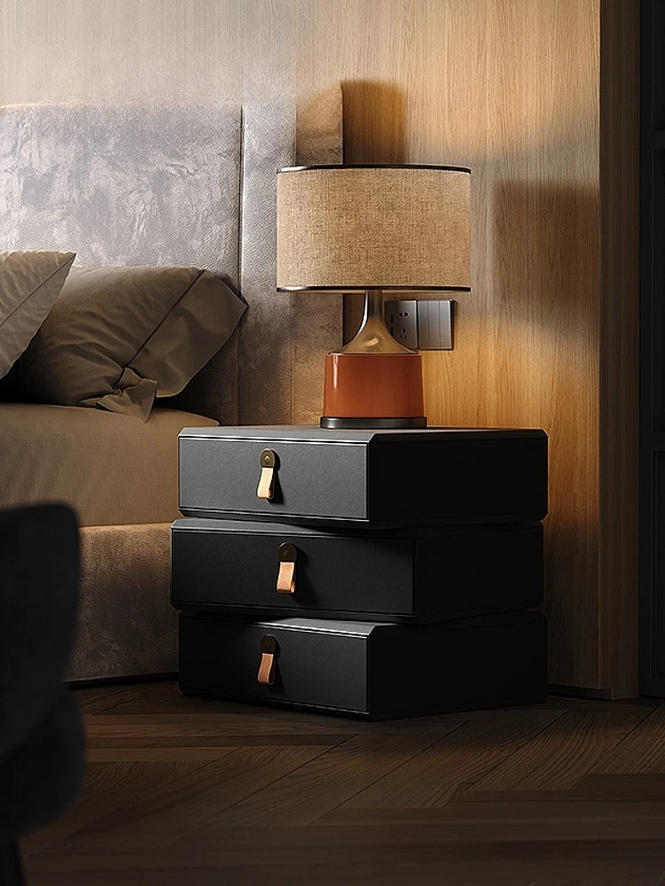 Rotatable bedside table Household bedroom Italian minimalist bedside table alternative Premium new model