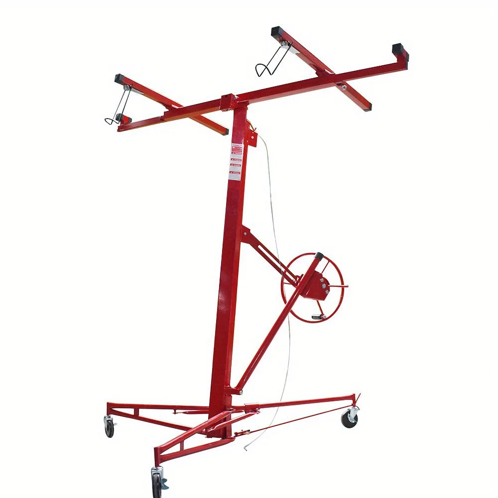 16FT Drywall Lift Sheetrock Lift Rolling Panel Hoist Jack Lifter Fit for Drywall Panels