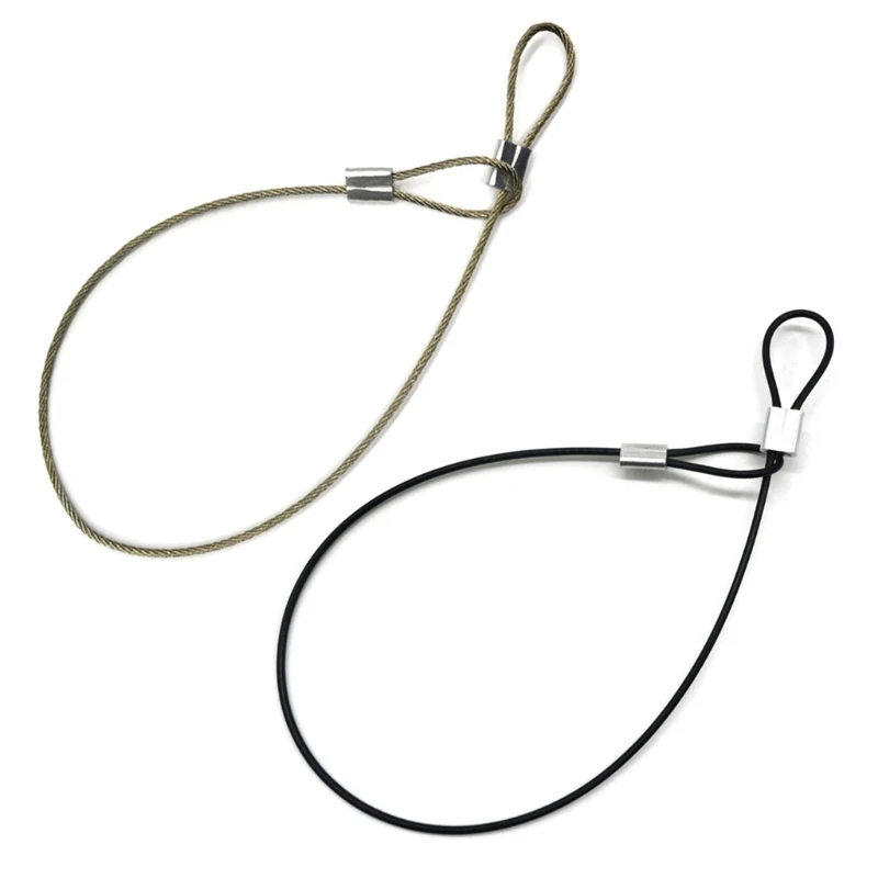 573A Safety Strap Stainless Steel Tether Lanyard Wrist Hand 30cm For Camera New