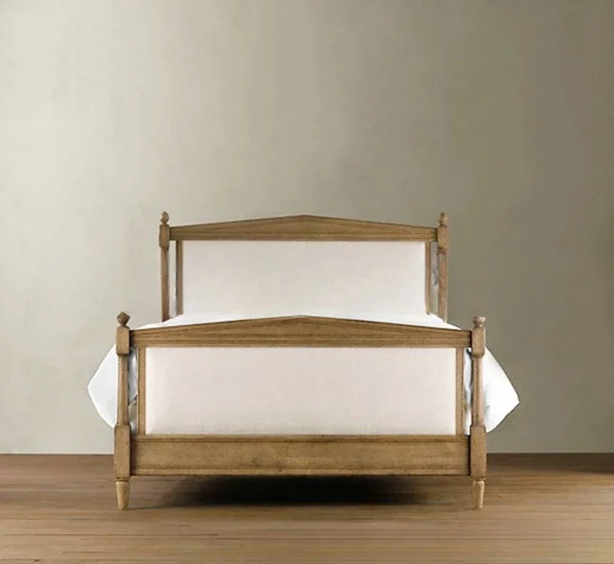 Muebles americanos de madera maciza de roble retro antiguo 1,5*1,8 metros cama doble cama individual para niños