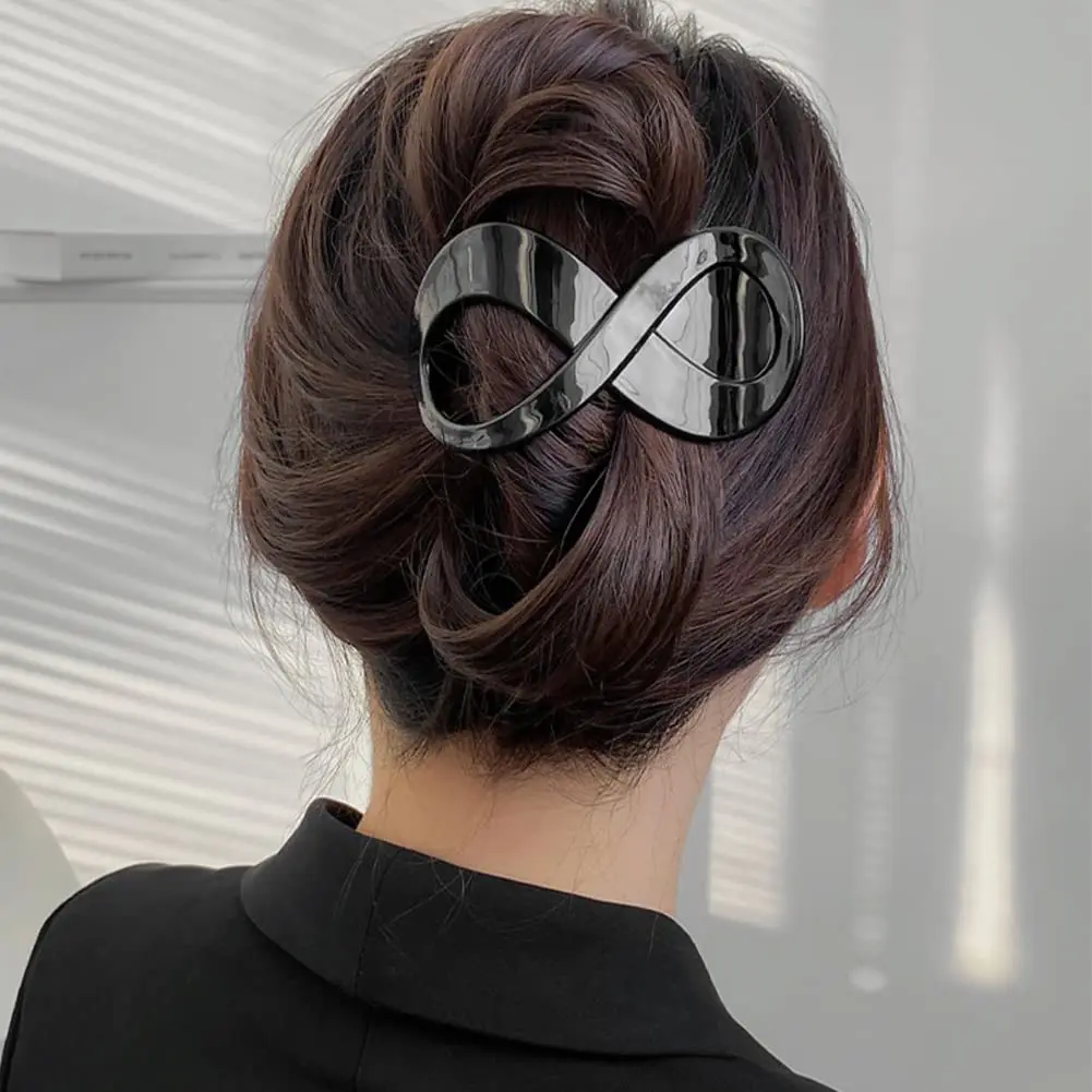 2/4pcs French Concord Hair Clip Acrylic Hair Claw Clips Thick Hair Flat Grip Hair Banana Barrettes for Styling Hair Accesso