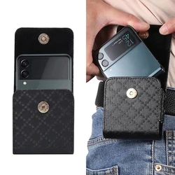 Leather Case Pouch For Samsung Galaxy Z Flip 7 6 5 4 Protective Pouch For Motorola Razr 60/60 Ultra/Razr 50 40 Case Bag Case