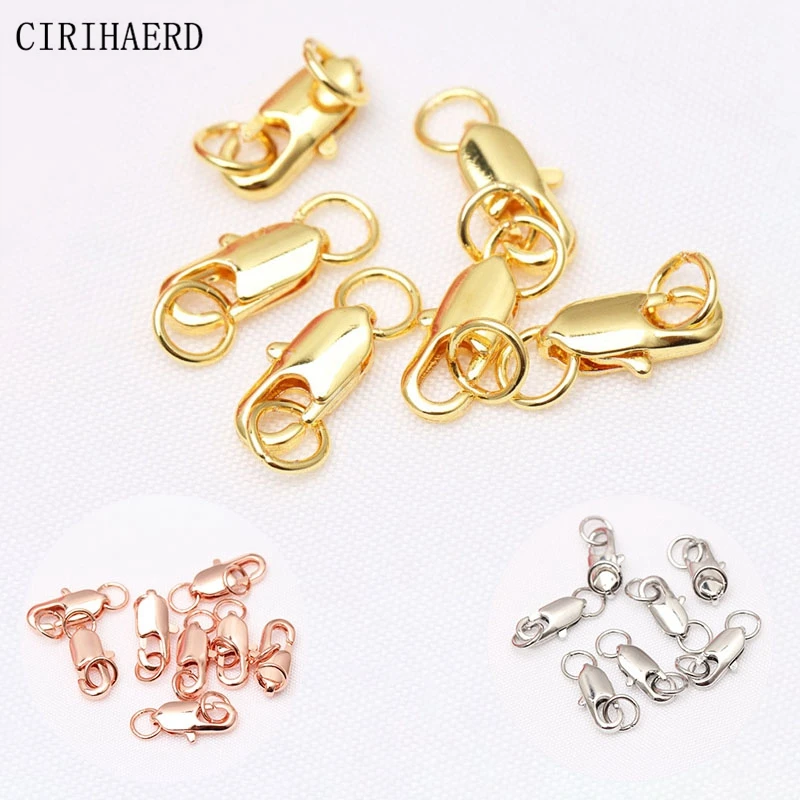 5/10PCS Fishtail Clasps Jump Rings Connector End Buckle For DIY Necklace Bracelet Jewellery Making Supplies Accessories Findings