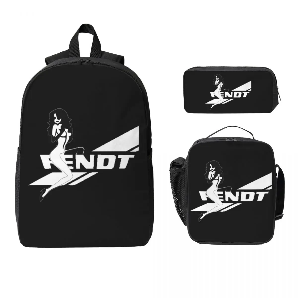 

Рюкзак Fendt Caravan, студенческая сумка для книг для мальчиков и девочек, школьная сумка, сумки на плечо для ноутбука, 3 шт., изолированная сумка для обеда, пенал