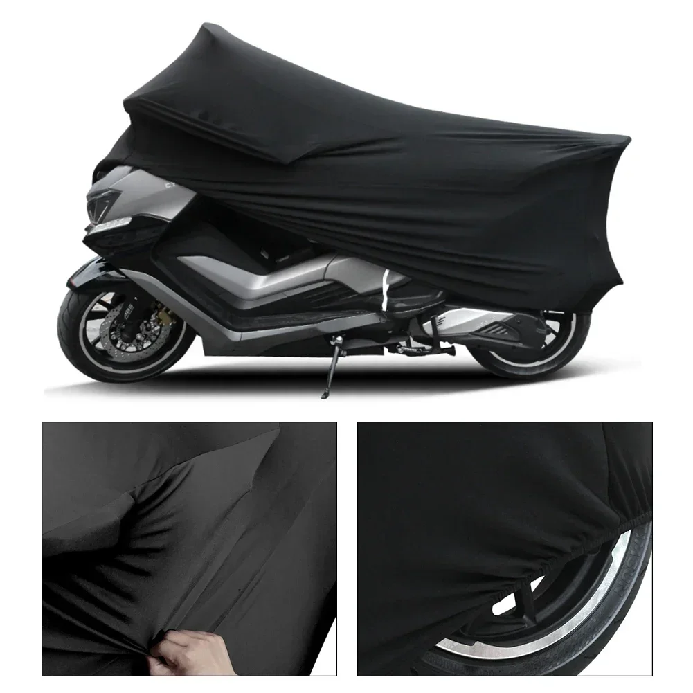 Universal Motorcycle Covers UV Protector Cover Indoor Outdoor Bike Motor Scooter Dustproof Cover Elastic Fabric M-4XL