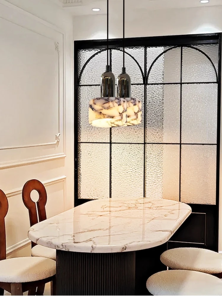 الحد الأدنى مطعم ضوء غرفة المعيشة الفاخرة حائط الخلفية بلغاري الرخام الأبيض غرفة نوم الإيطالية اللوح الأمامي قلادة الخفيفة