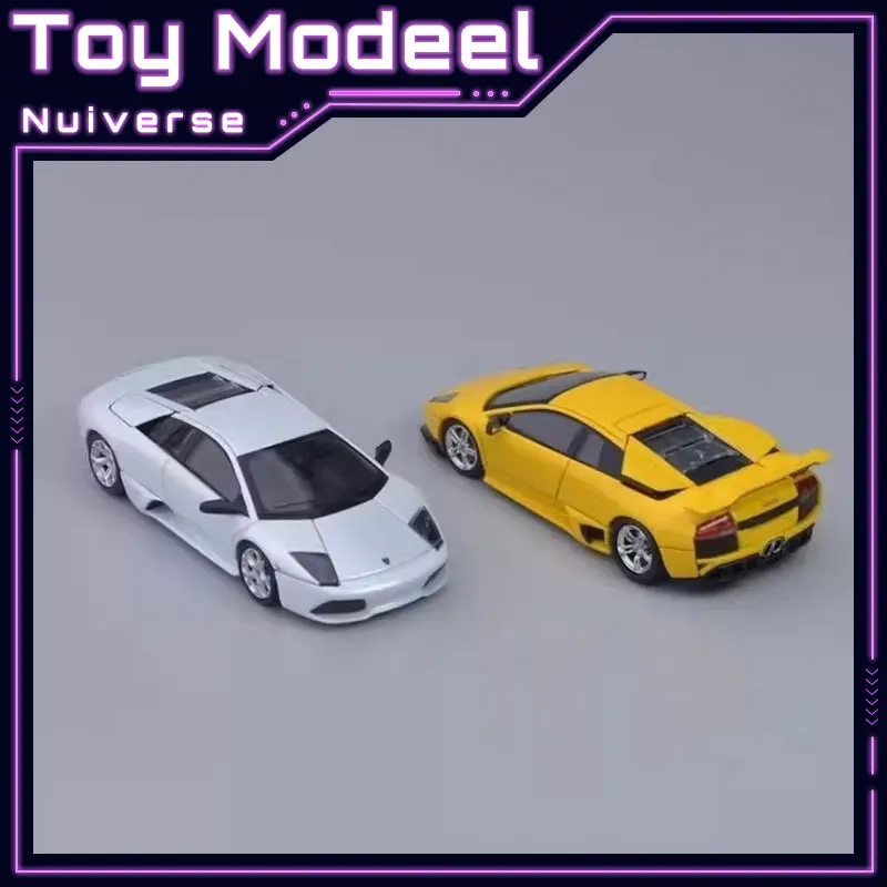PHANTOM KNIGHT 1:64 Lamborghini Murcielago LP640 Bat Diecast Alloy Open Hood Simulation Collectible Car Models Toy Perfect Gift