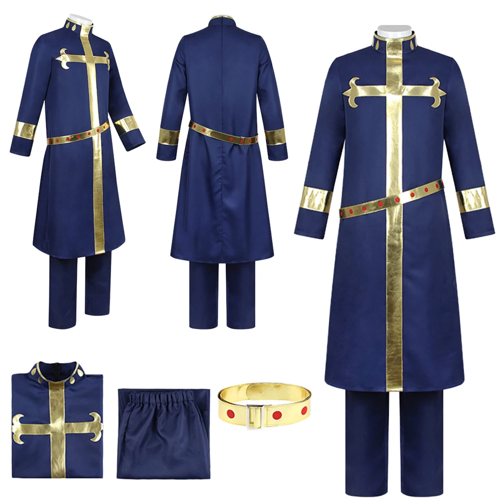 

Костюм для косплея Энрико из аниме «Безумные приключения», мужской, для ролевых игр, на Хэллоуин, для взрослых, наряд для вечеринок