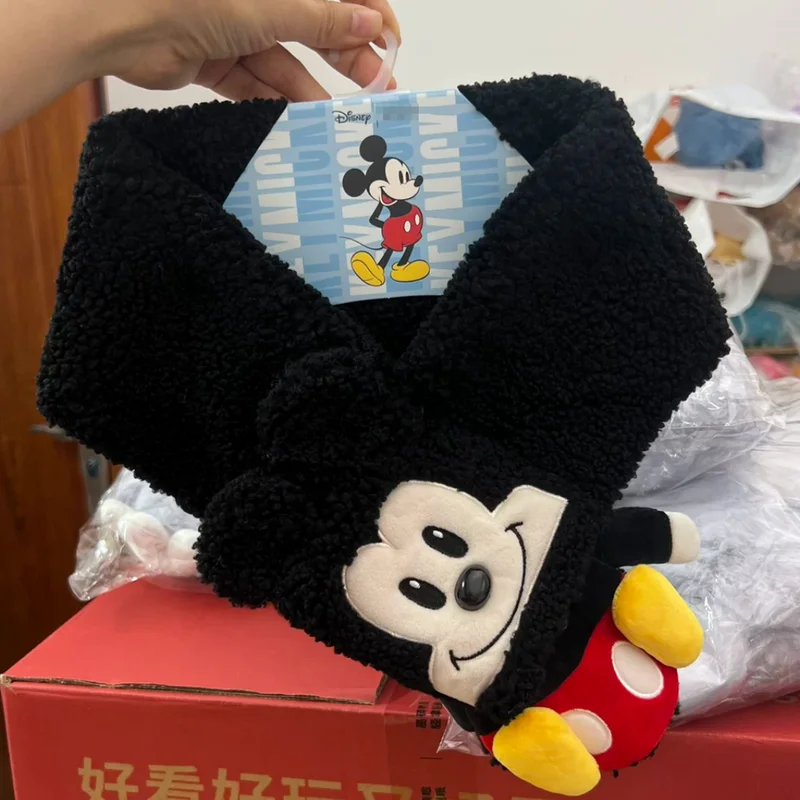 ผ้าพันคอการ์ตูนดิสนีย์ ลายมิกกี้ ปูโต้ ดิดิ ซีรีส์ประเทศหิมะ ผ้าพลัฌ อุ่นสบายสำหรับฤดูใบไม้ร่วงและฤดูหนาว น่ารัก เหมาะเป็นของขวัญสำหรับคู่รัก