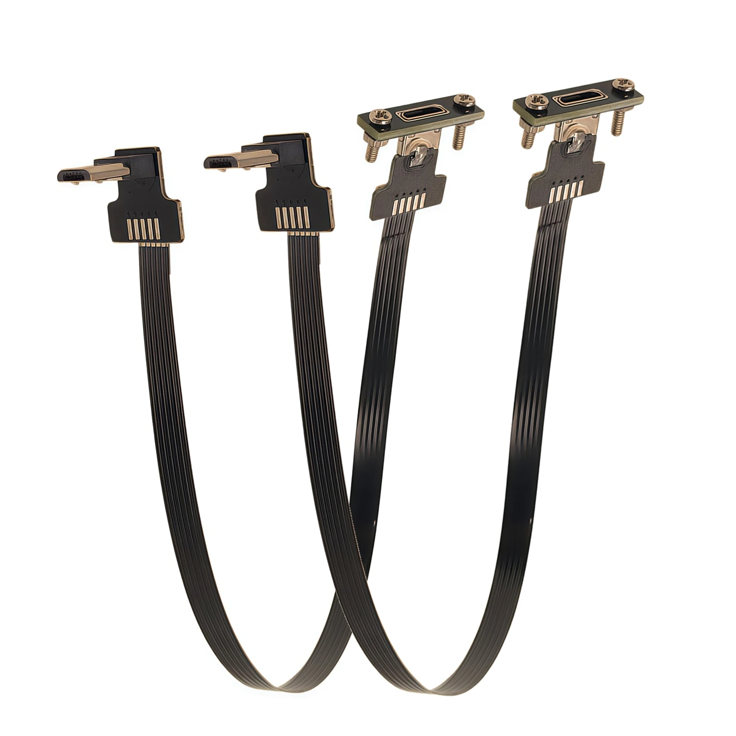 FFC 5CM-100CM  Micro USB Extension Ribbon Cable 90 FPV Slim Flat Soft flexible FPC charge FPV Brushless Handheld Gimbal monitor