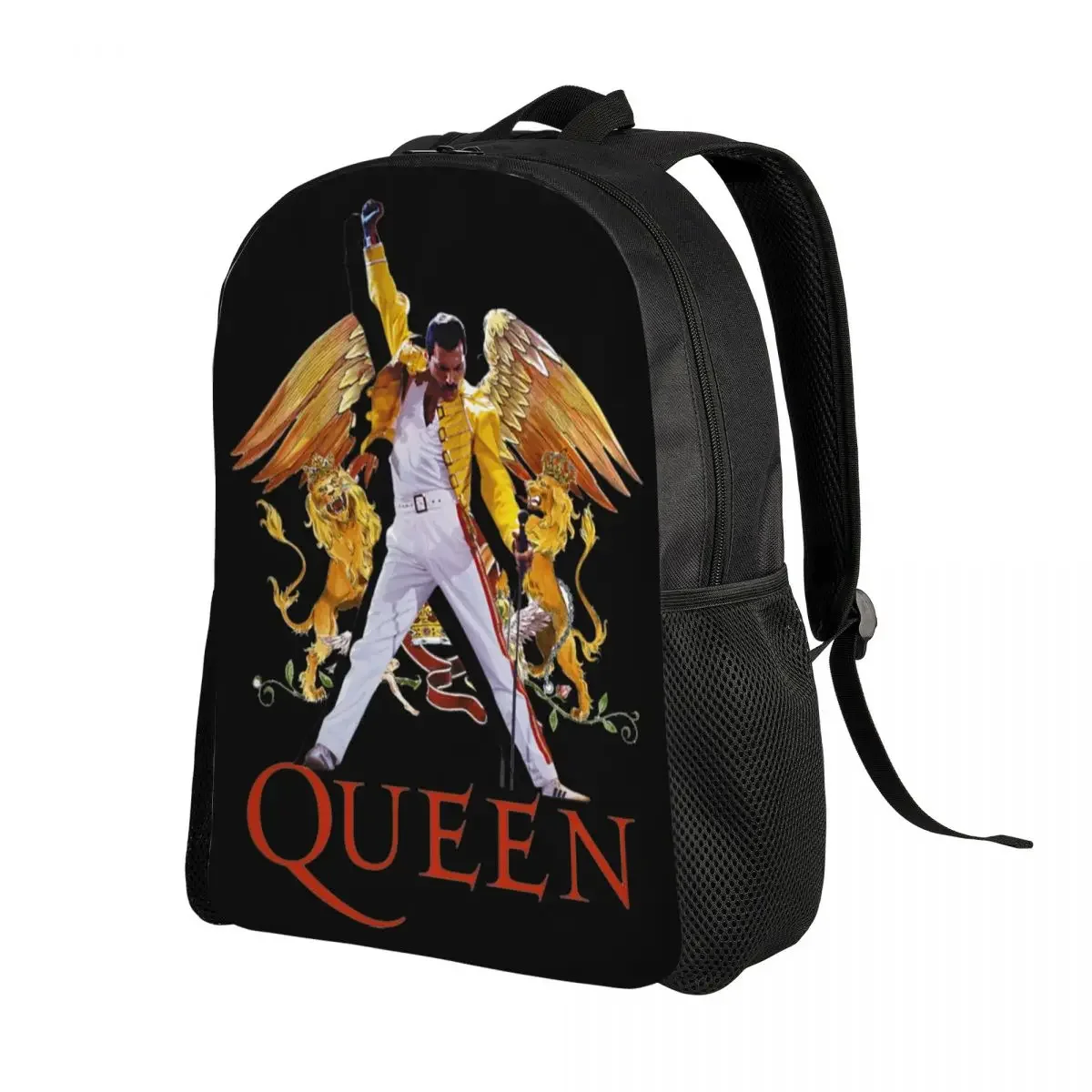 Custom Freddie Mercury Backpacks for Men Women Waterproof College School Bag Print Bookbag