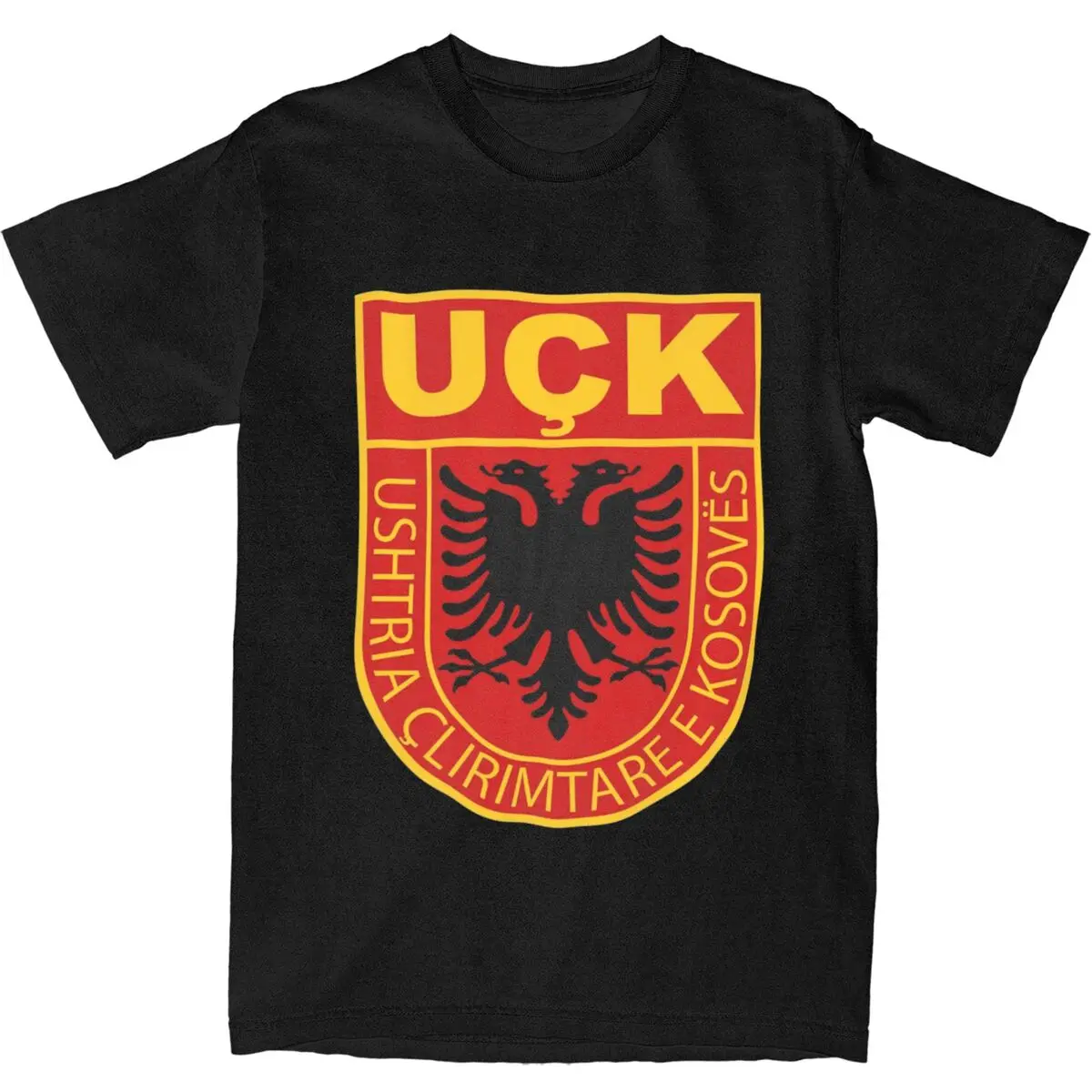 Kosovar Uqk Uck Army Albanian T Shirt Summer Vintage T Shirts 100% Cotton Popular Tshirt For Couple Short Sleeve Custom DIY Tops