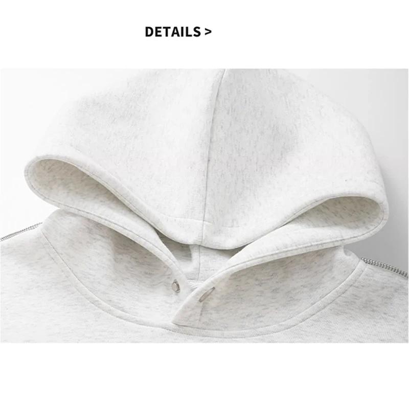 NXXTRESS 400gsm Heavy Hoodies Oversized Sweatshirts Men\'s and Women\'s Sport Casual Streetwear Fleece Zipper Process Clothing