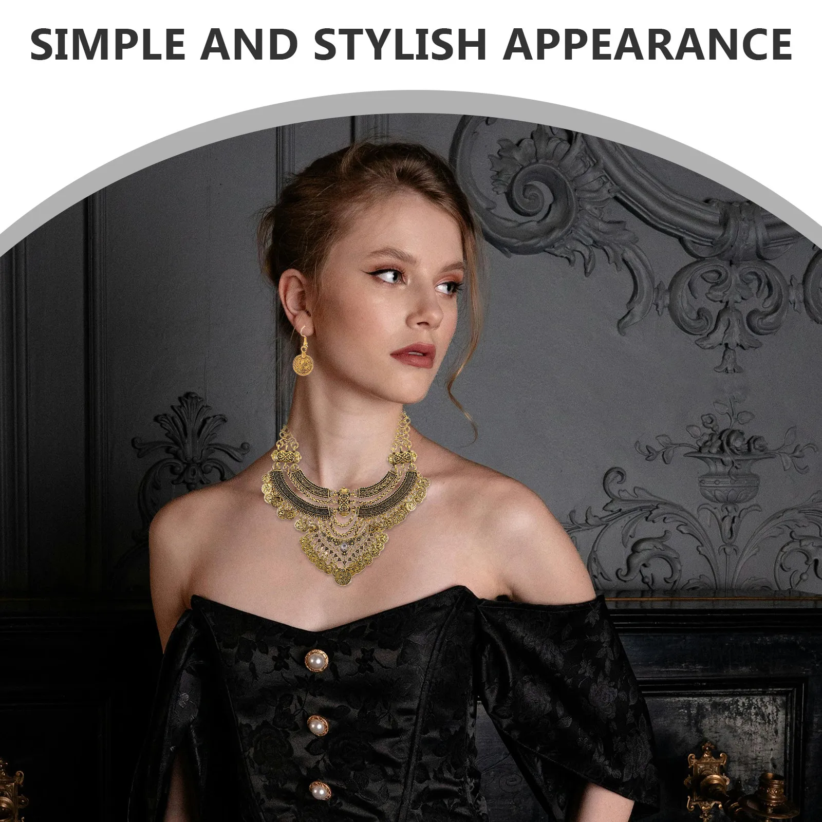 1Set Bohemian Punk Necklace Se - Urban Ethnic Fashion 评论和价格