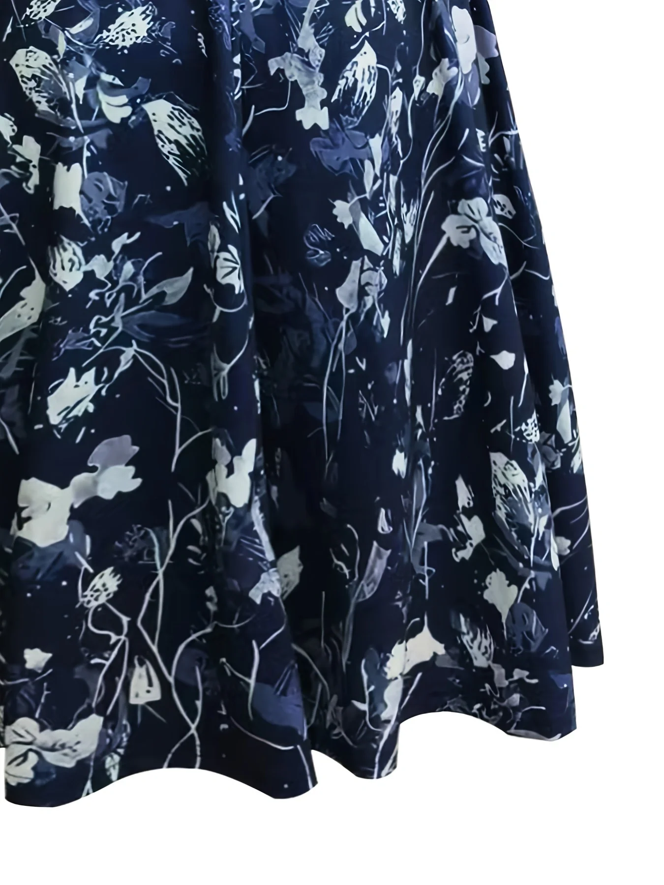 Robes élégantes à fleurs et imprimées, col en V, mi-longues, avec poches, pour le printemps, l'été et l'automne, en mélanges de polyester