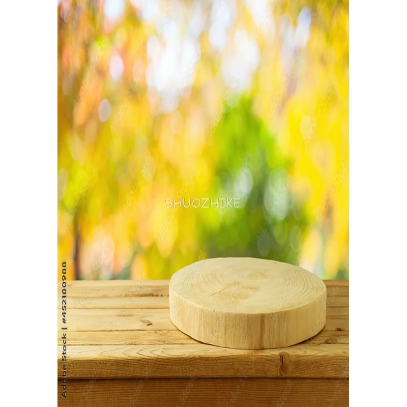 SHUOZHIKE Thin Cloth Photography Backdrops Scenery Flower Wooden Floor Photo Studio Background Props ER-05