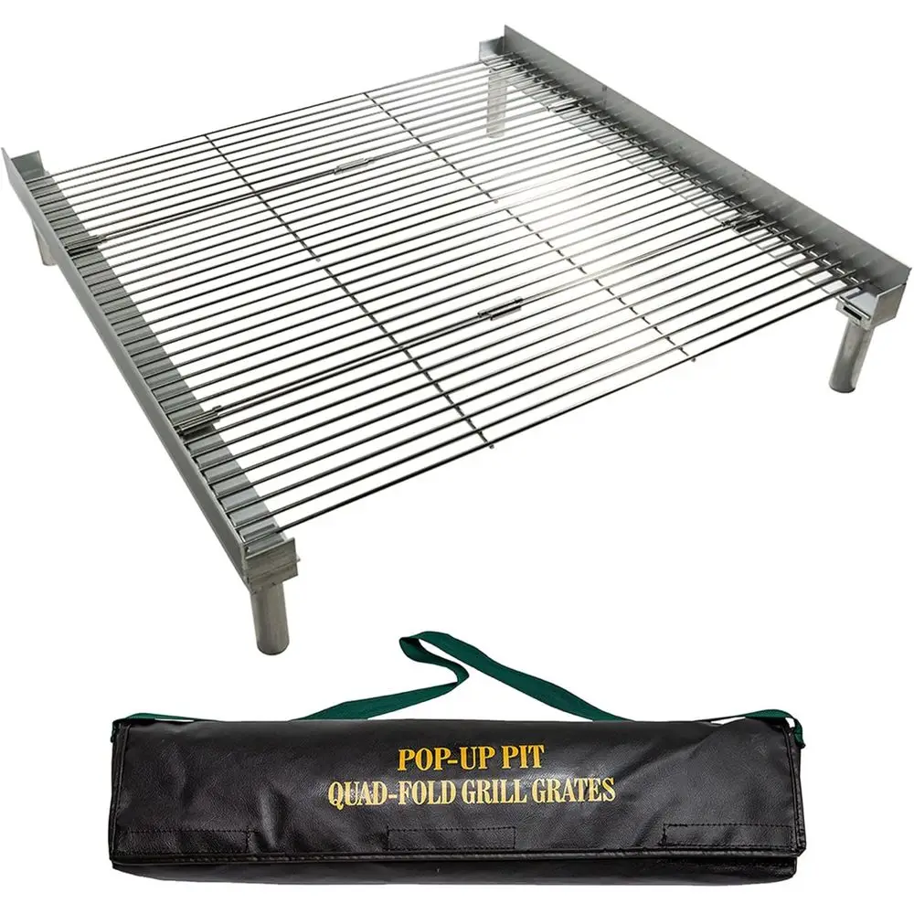 

Portable Folding Campfire Grill Grates for Outdoor Cooking and BBQ, Ideal for Camping Essentials