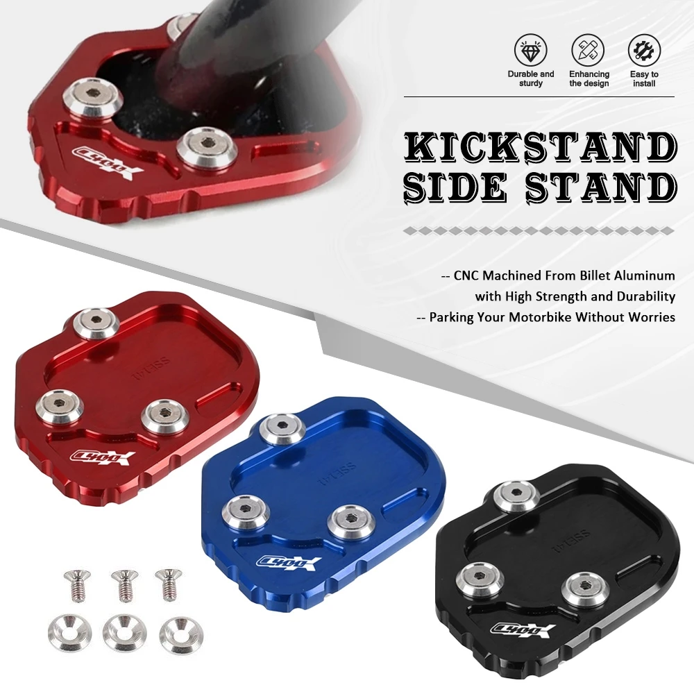 For BMW C400X C400GT C400 GT 2018 2019 2020 2021 Motorcycle Kickstand Extender Foot Side Extension Support Plate Enlarged Base