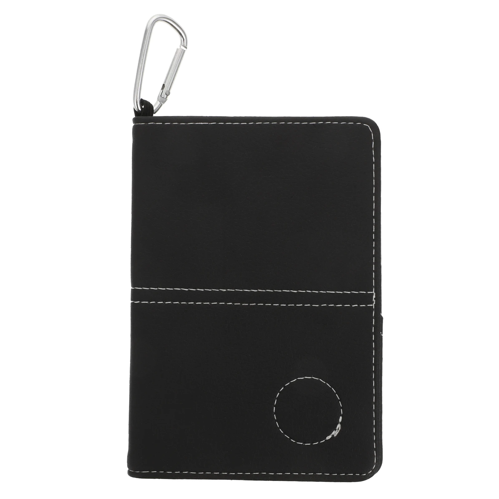 

Golf Scorebook Lightweight Simple Golfing Scorecard Holder Stylish Protector Notebook Sports Recording PU Black