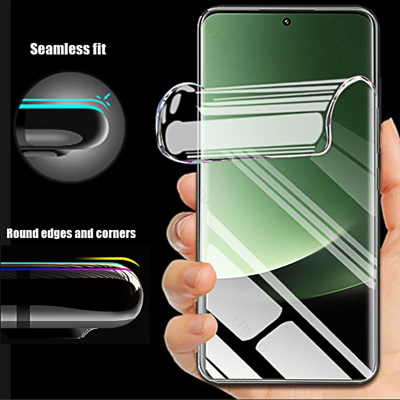 4-1pcs for Xiaomi Mi 13 12 12X 12S 12T 11 11T 11i 11X Ultra Pro Lite 5G NE Screen Protectors HD Hydrogel Film for Xiaomi 13Ultra view 6