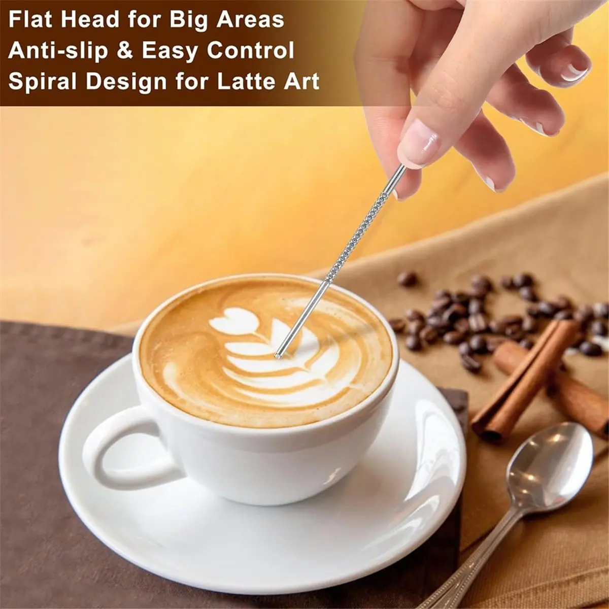 2026 Trend 51mm Espresso Tamper Set Espresso Kit Including Coffee Tamper, Milk Frothing Pitcher, WDT Tool Espresso, Tamper Mat