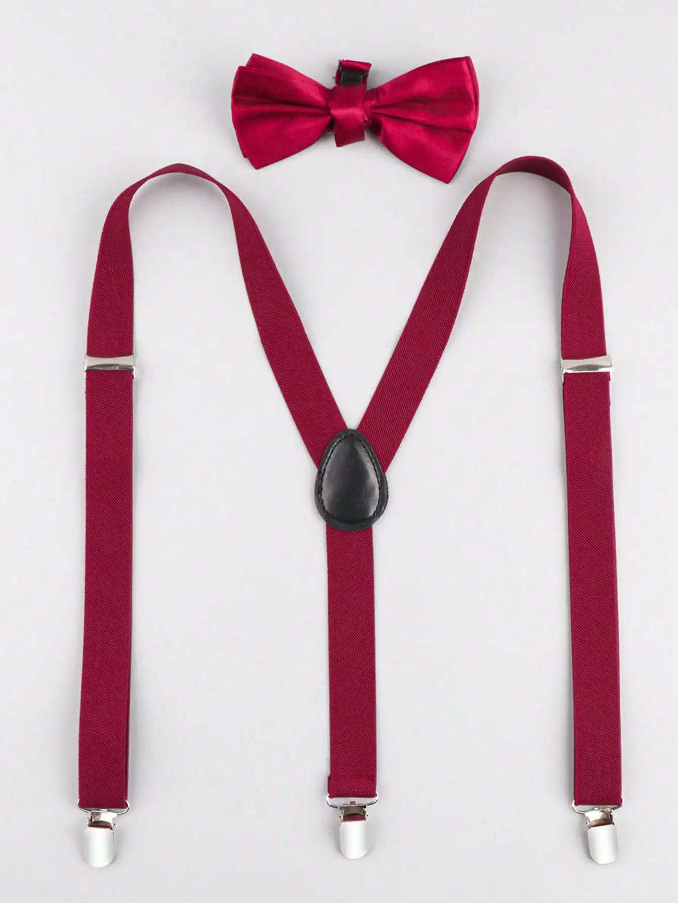 

Suspenders for Men Set Adjustable 1 inch Wide Y Shape Wedding Suit Accessories Strong Metal Clips