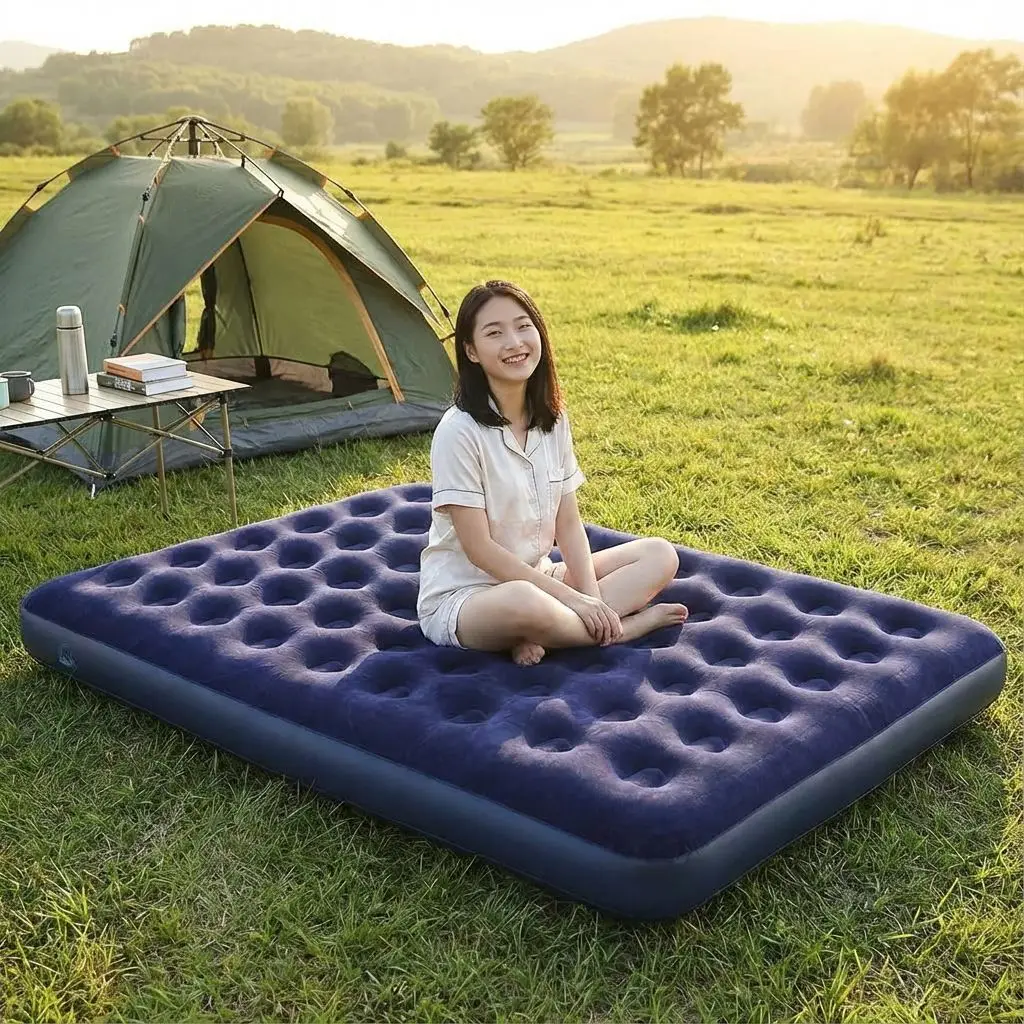 inflatable-mattress-portable-outdoor-camping-bed-convenient-nap-time-ground-tarp-mat-single-person-sleeping-bag-gear