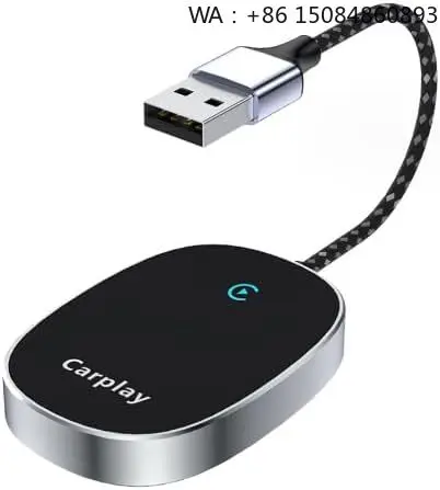Wireless CarPlay Adapter Auto Reconnect Dongle Zero Latency Online Navigation Siri Voice Control Compatible