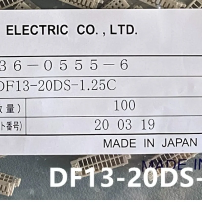 100pcs/lot Connector DF13-20DS-1.25C 20P Plastic shell  1.25MM  100% New and Origianl