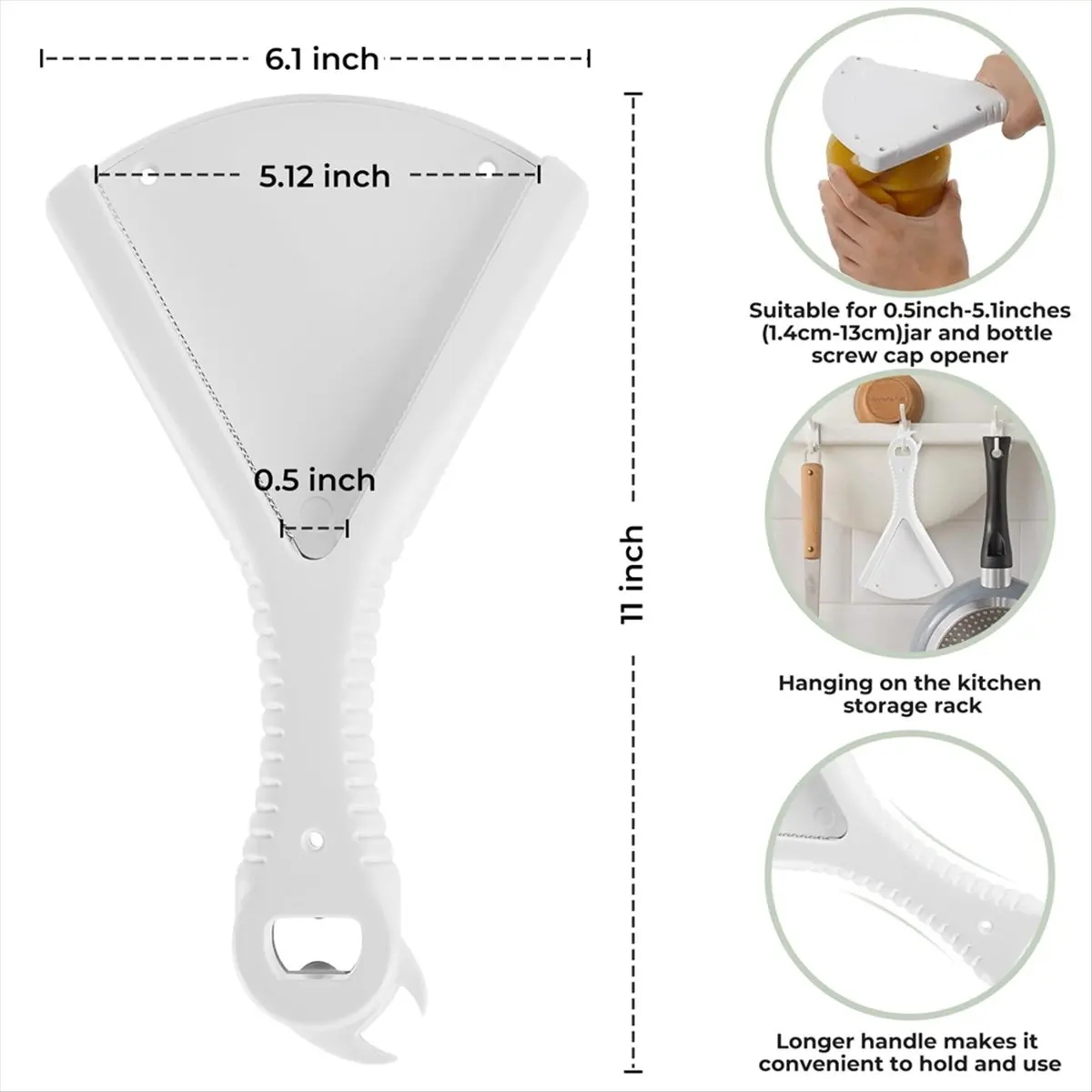 New Supplies JarOpener Bottle Opener for Weak Hands, Seniors with Arthritis and People with Inconvenient Hands,for Kitchen Gadge