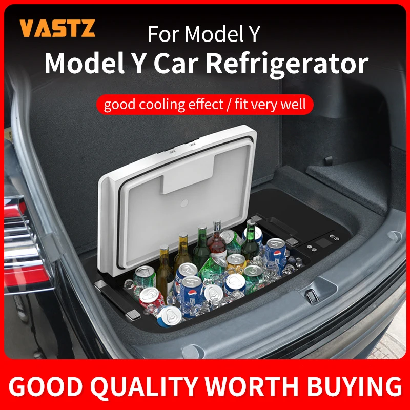 VASTZ Car Refrigerator APP Control For Tesla Model Y 12V 48W 35L Large Capacity Compressor Cooling Outdoor Travel Camping