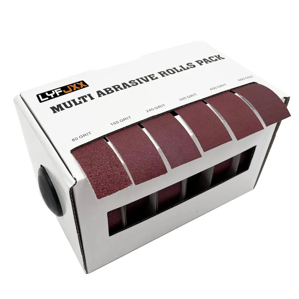 

Абразивный рулон 6 зернистостей (от 80 до 600), 8 метров, для шлифовки дерева и металла