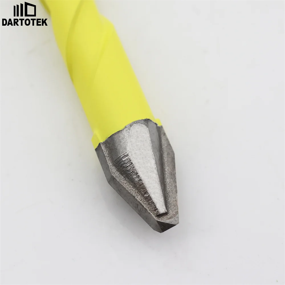 Imagem -02 - Dartotek-espiral Carbide Drill Bit Grupo Broca Excêntrica para Madeira Plástico Alvenaria Telha Cerâmica Concreto Hole Saw Pcs mm mm mm 10 mm 12 Milímetros