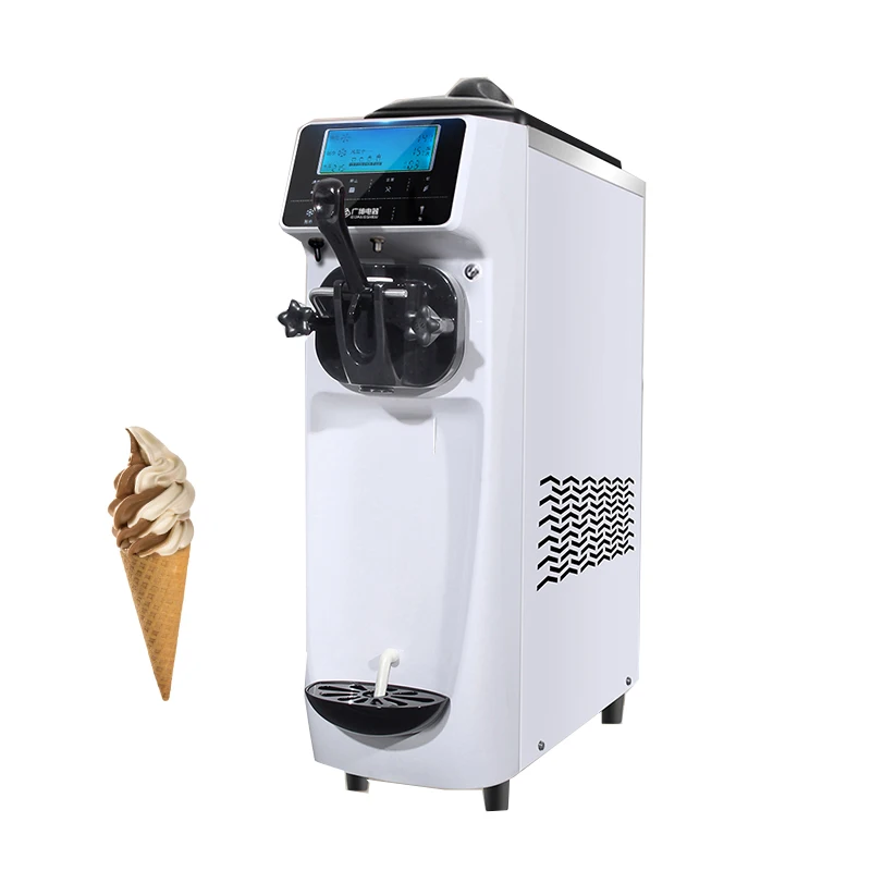 

Commercial Small Single Flavour Ice Cream Maker Machine Automatic Soft Ice Cream Machine Making Ice Cream Desserts