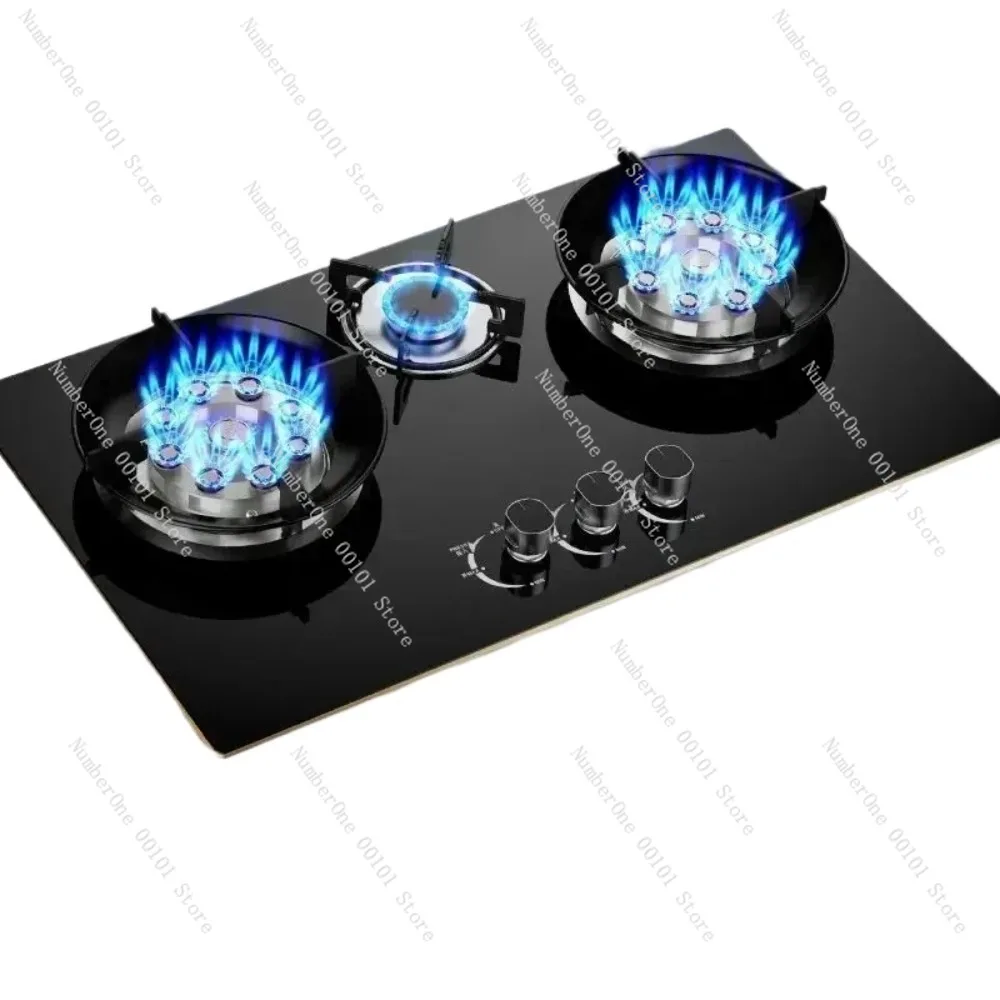 

Household Three Stove Timing Table Embedded Dual-purpose Natural Gas Liquefied Gas Fire Stove Gas Stove fogao cooktop