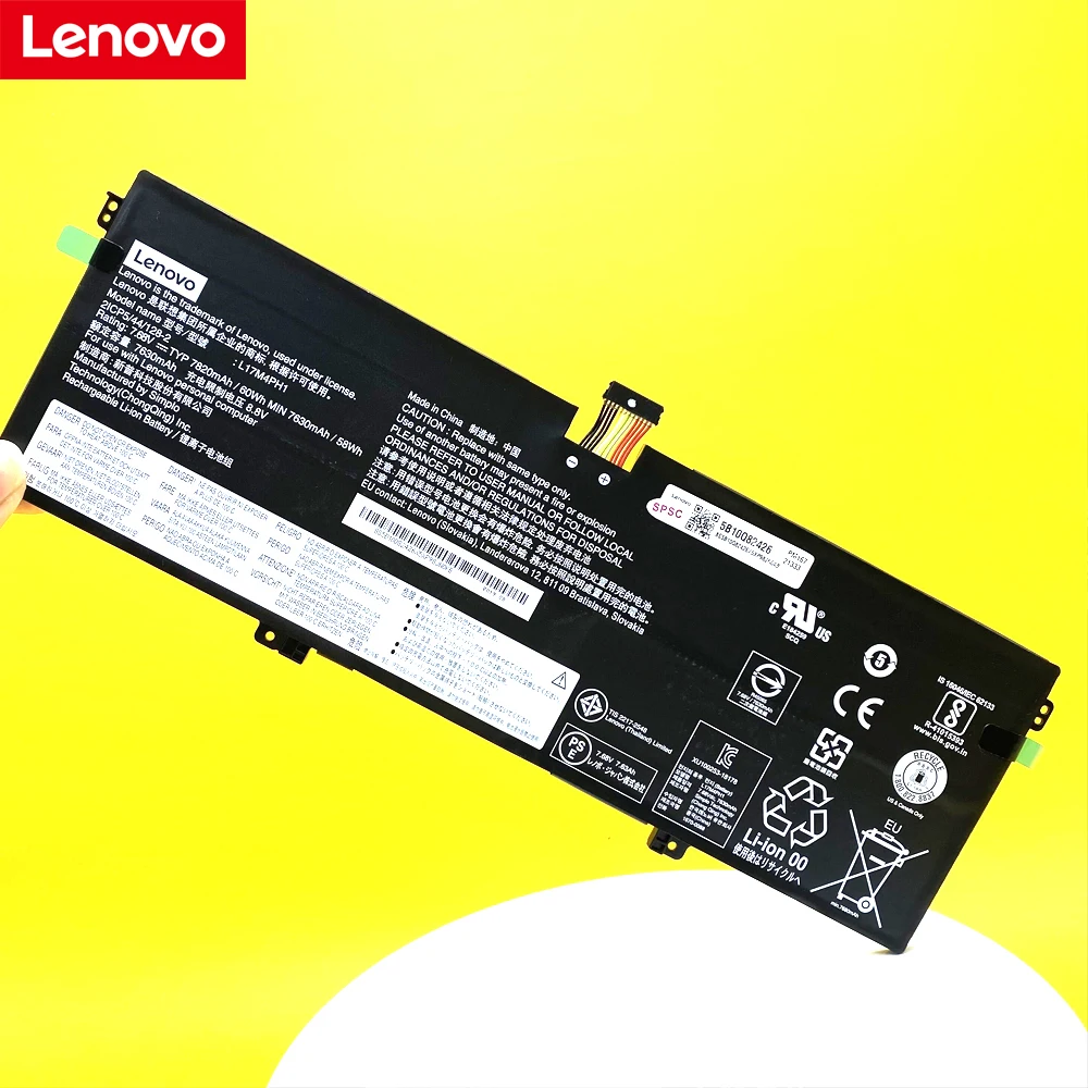 Laptop Battery L17C4PH1 For Lenovo YOGA 7 Pro Pro-13IKB C930 C930-13IKB 81C4 7.68V 60Wh L17M4PH1 L17C4PH2