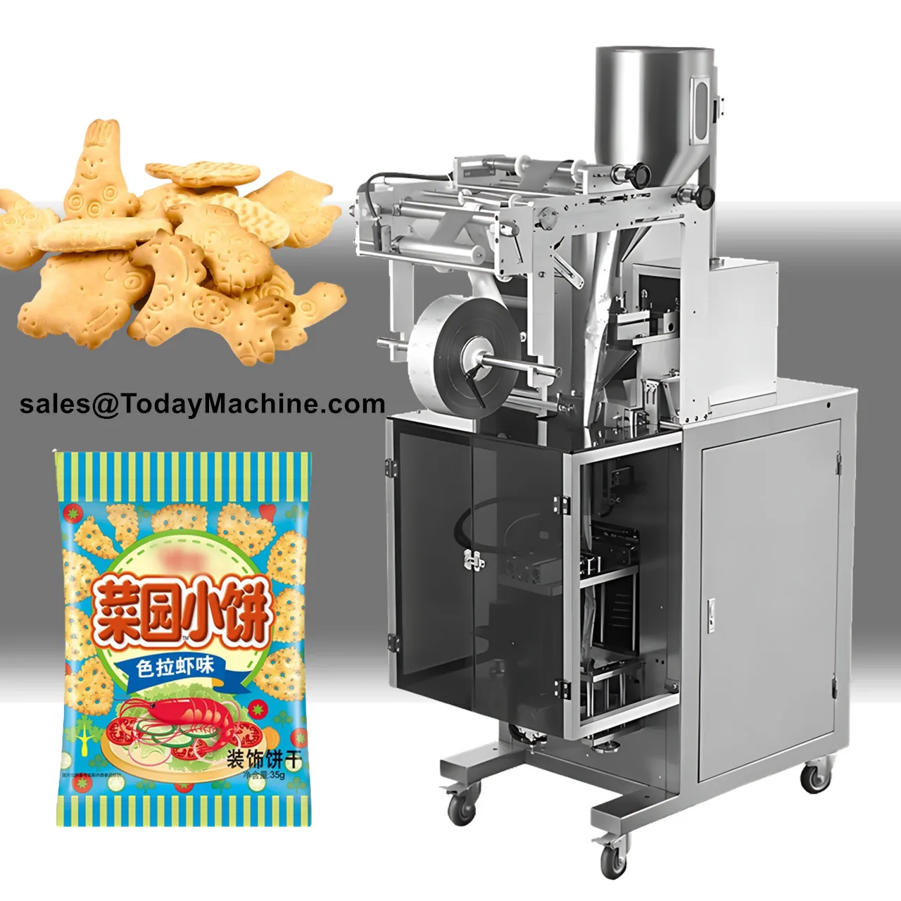 Manual Small Automatic Food Puff Rice Corn Snack Packing Machine