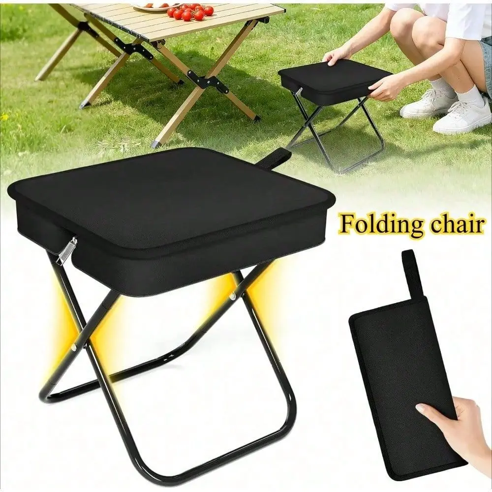 

Portable Multifunctional Outdoor Picnic Camping Folding Chair, UltraLight Fishing Stool, Travel Stool, Fishing Accessories