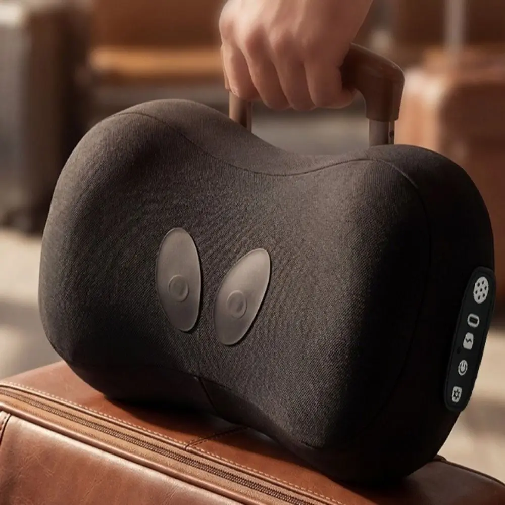 Multifunctional Cervical Massage Pillow EMS USB Charging Electric Neck Massage Pillow Portable Voice Function