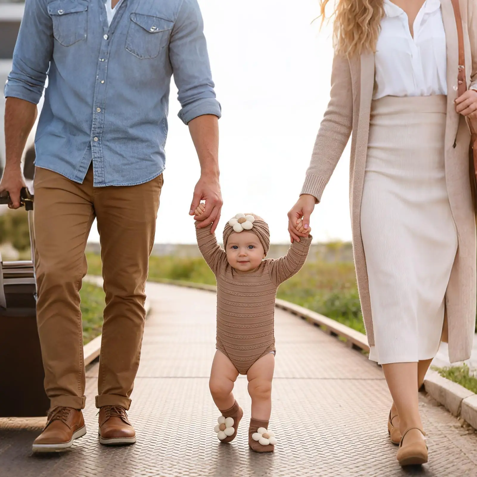 

Kids Socks Flower Soft Hairbands Kids Socks Hair Accessories For Children Girls Walking Photoshoot Baptism Holiday Home Outdoor