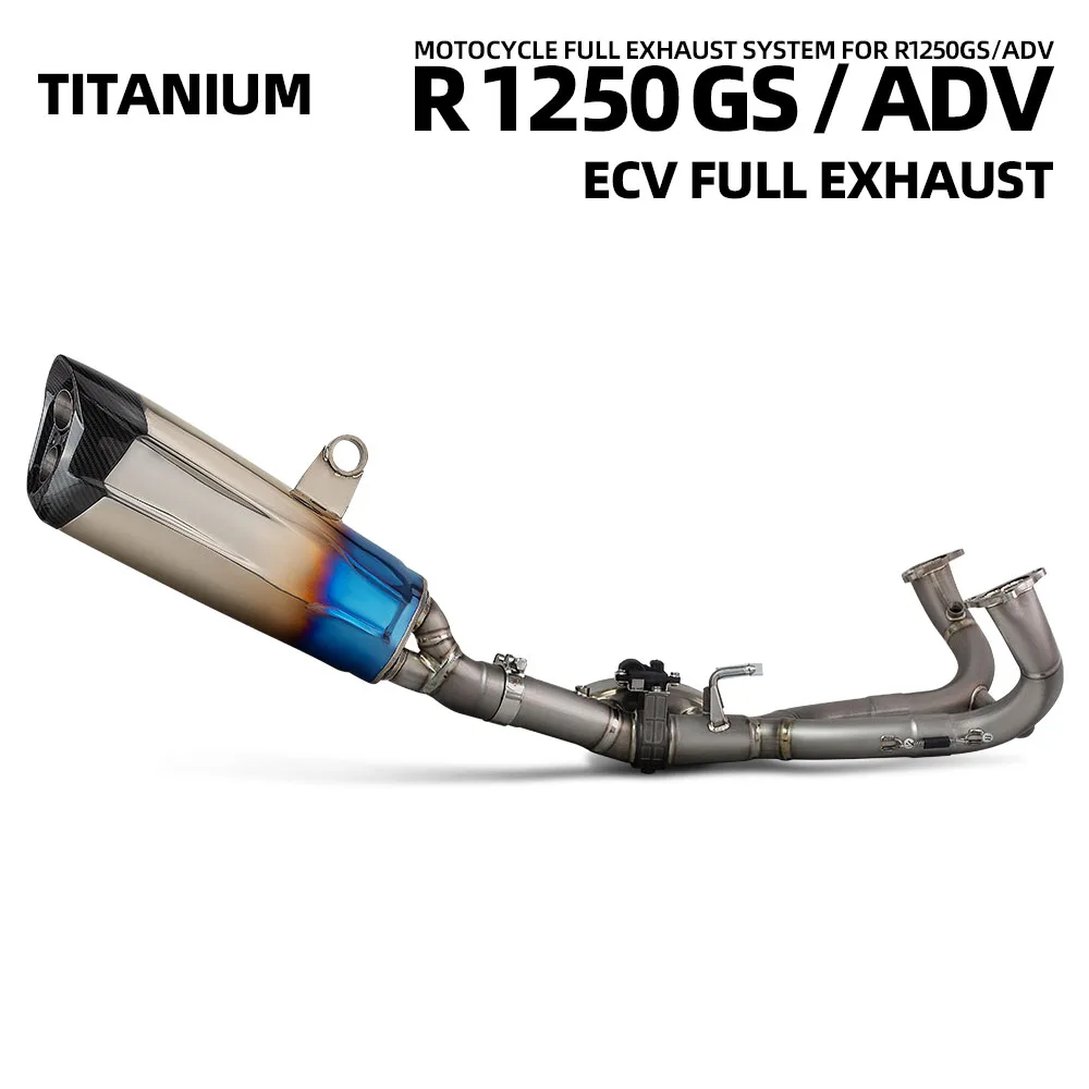 

Motorcycle Full Titanium Exhaust Muffler Header Tube with Electronic Valves For BMW R1250GS ADV R1250 GS Escape System Modify