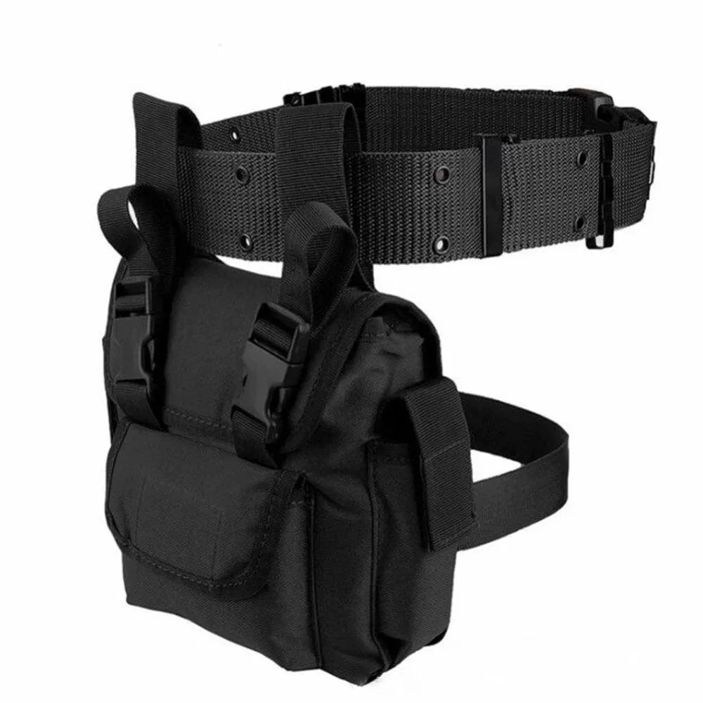 Riñonera táctica de muslo MOLLE para caza y moto - imagen 3