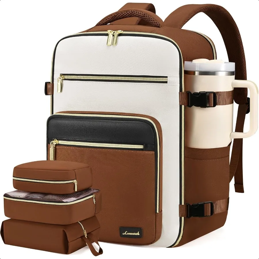 

Travel Backpack For Women40L Carry On Backpack Flight Appd TSA Personal Item Travel Bag Fits 17 Inch Laptop Busin Weekender Ove