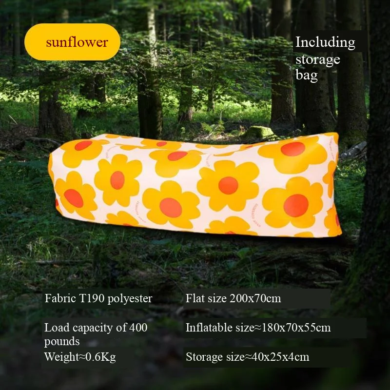 Divano gonfiabile pigro di nuovo stile, sacco a pelo da spiaggia all'aperto, letto gonfiabile, comodo divano ad aria per campeggio, picnic e gita