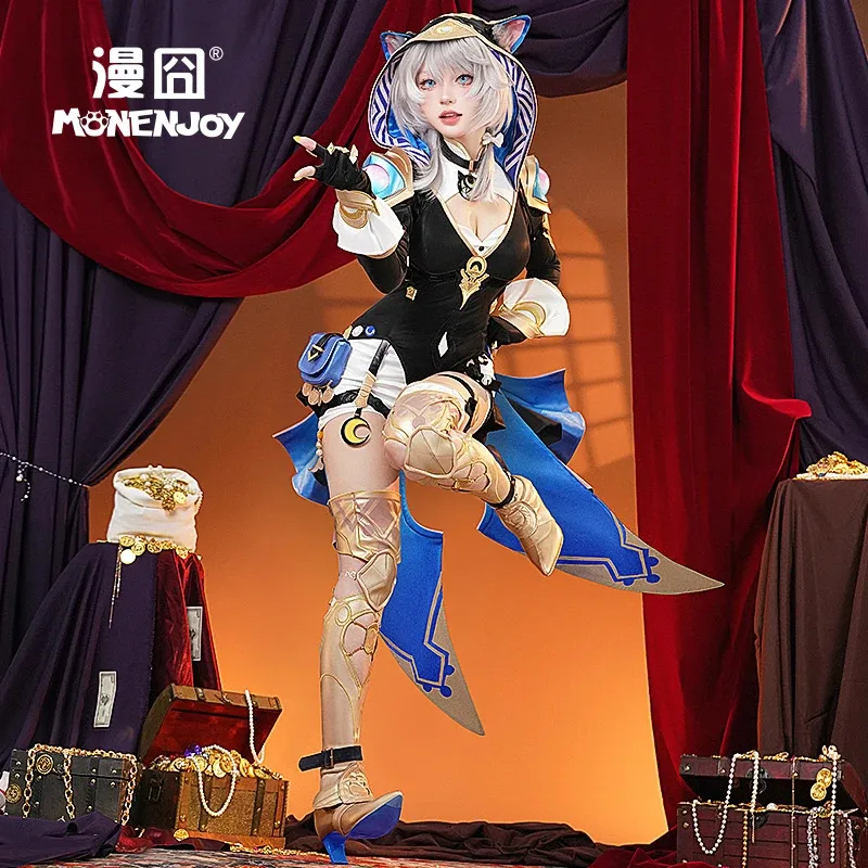 Sucicos Honkai ستار السكك الحديدية التشفير تأثيري حلي شعر مستعار موحدة Cifera قبعة أمفوريوس حفلة الهالوين للنساء الفتيات كرنفال الدعائم