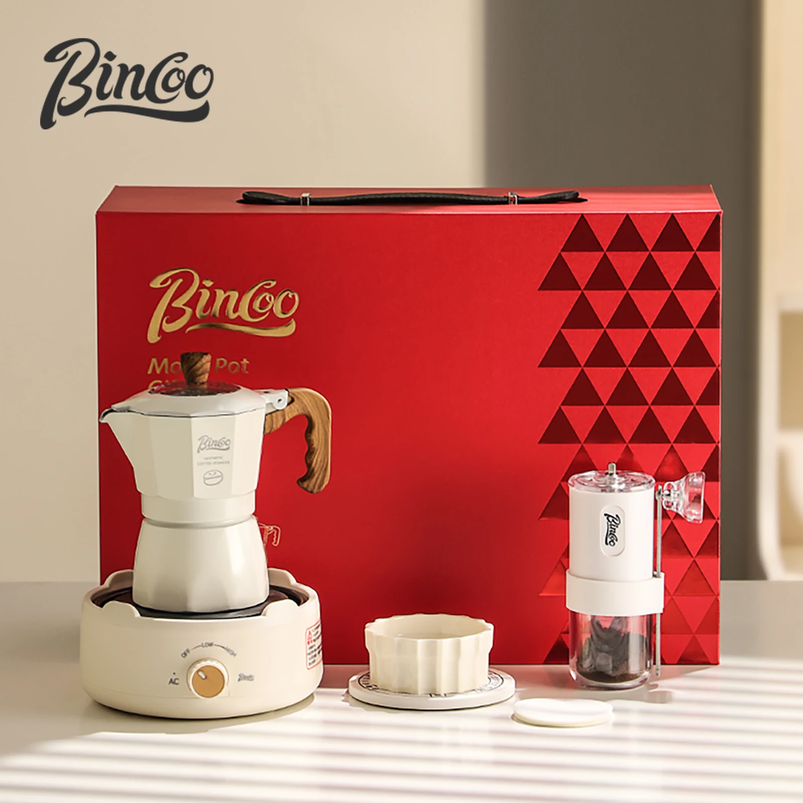 Bincoo القهوة موكا وعاء صمام مزدوج ماكينة الاسبريسو مجموعة القهوة الإيطالية أواني القهوة المهنية أداة المنزل باريستا اكسسوارات