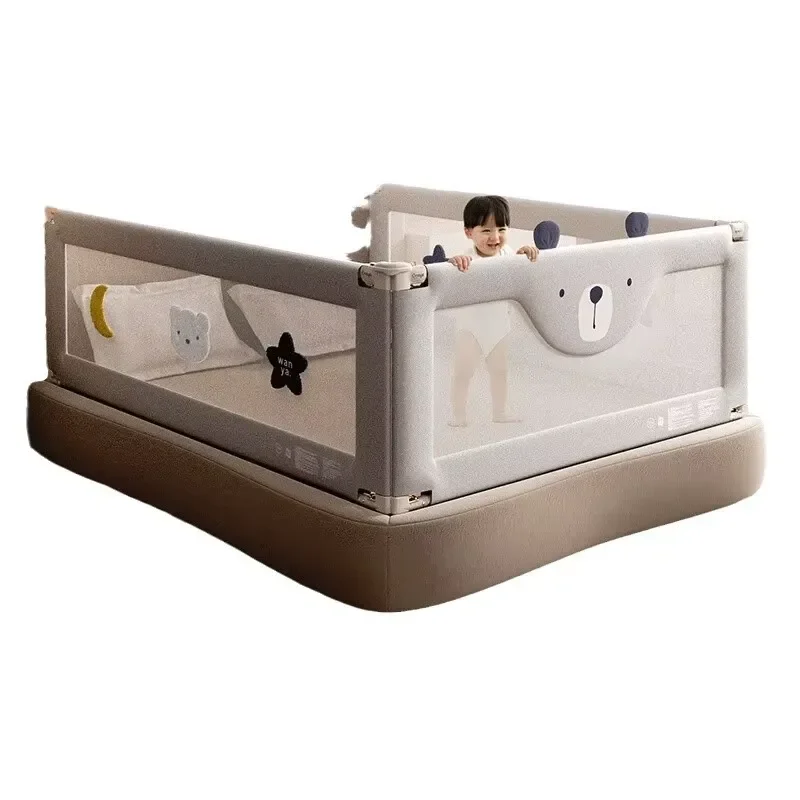 for ChocChick Trend Eco-friendly CE Certified Crib Railing for Children Co-sleeping Oxford Cloth Material King Queen Size