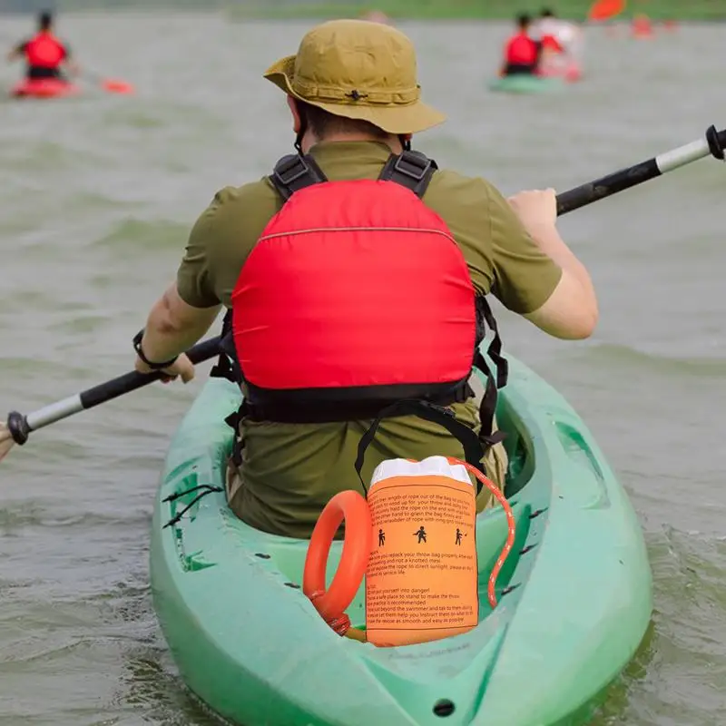 

Water Rescue Throw Bag 881.85 Lbs Lifesaving Throw Bag High-Visibility Throwable Flotation Device For Outdoor Adventures Water